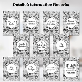 I'm Dead End of Life Planner I'M Dead Now What Book Planner Guided Final Arrangements with Twin Wire Spiral Binding for Possessions, Business Affairs, Final Wishes