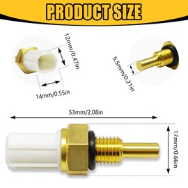 Icyhaws Engine Coolant Temperature Sensor Compatible with Honda Accord Civic Element CR-V Acur RL TSX TL MDX Coolant Temperature Sensor Replace# 37870-PLC-004, 37870PNA003