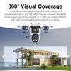6MP Three - Lens WiFi Outdoor Panoramic Camera / 3