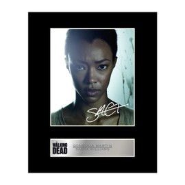 Sonequa Martin Sasha Williams Signed Mounted Photo Display The Walking Dead