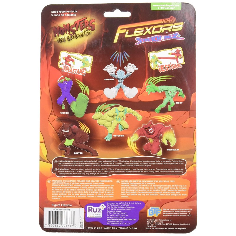 Ruz Figura de Accion Flexors Serie Monsters 6" Wildor
