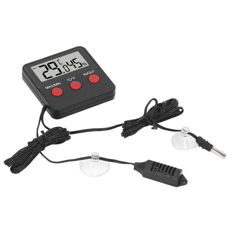Mini Temperature and Humidity Meter with 2 Probes Digital Hygrometer