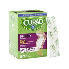CURAD Sterile Nonstick Pad with Adhesive Tabs, First Aid, 2 Inches x 3 Inches, Box of 20 Individually Wrapped Pads