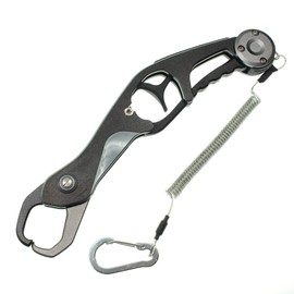 1091 (ilegui) Fish Grip, Ultra Lightweight, Aluminum Fish Catcher, Fish Catcher (Gunmetallic)