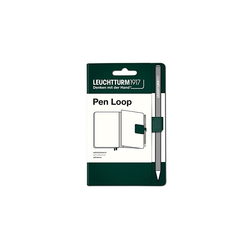 Leuchtturm1917 367289 Pen Loop, Natural, Forest Green