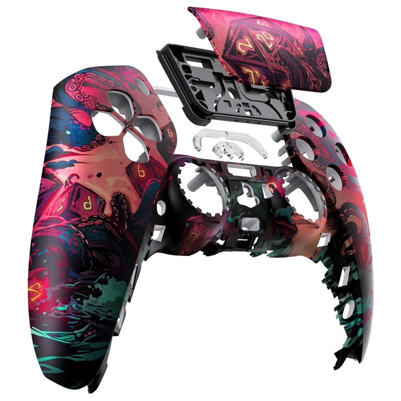 eXtremeRate Treasure of Abyss Front Shell with Touchpad Compatible with