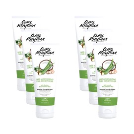 Curl Rhythm Deep Moisturizing Curl Conditioner - Curly Hair Conditioner with Shea Butter, Coconut, and Aloe - Strengthens and Protects Curls - 6 pc