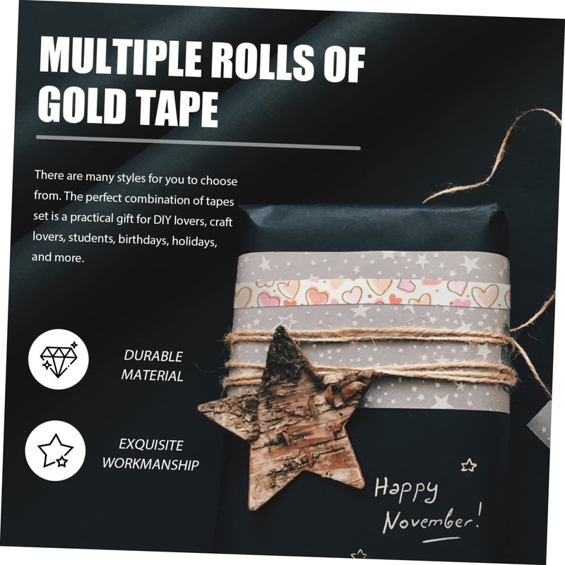 VILLFUL 10 Rolls Hot Stamping Tape Handbook Decors Scrapbook Decor