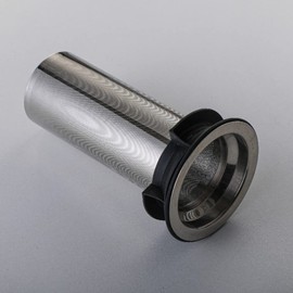 TAMUME Fridge Door Water Jug Glass Water Pitcher with Stainless Steel Filter, Cold Brew Coffee Pot with Mesh Filter (1L)