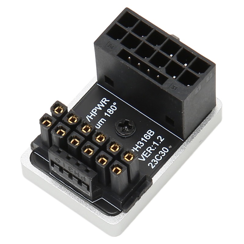 ATX 16Pin Male to 16pin Female 180 Degree Angled Adapter