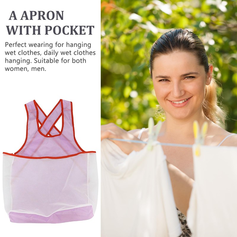 Yeomju Laundry Drying Apron with Large Pocket, Waterproof, Durable, Comfortable,