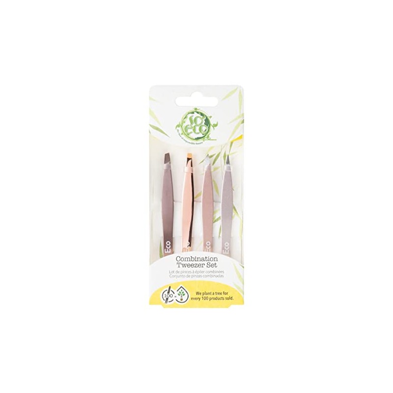 So Eco Rose Gold Tweezers Set of 4