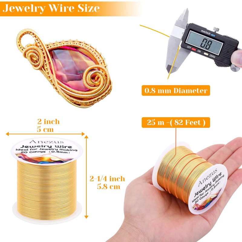 Jewelry Wire, Anezus Silver Craft Wire Tarnish Resistant Copper Beading