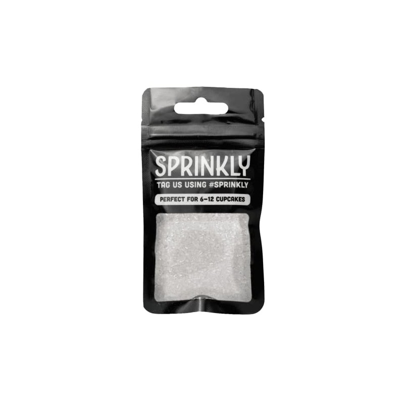 SPRINKLY - Sugar Crystals - White - 30g