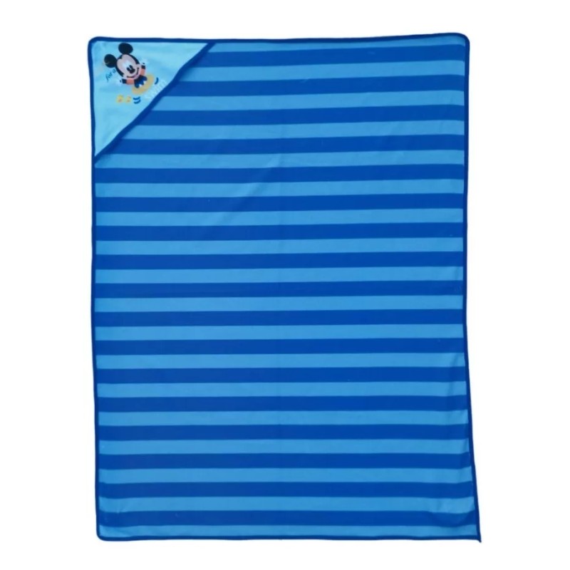Texben 4 Toallas Portabebe Azul Con Diseño A Rayas