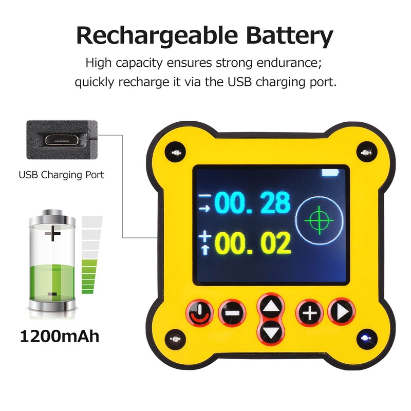Dual Axis Digital Protractor Inclinometer Magnetic 0.02° Accuracy Angle Finder