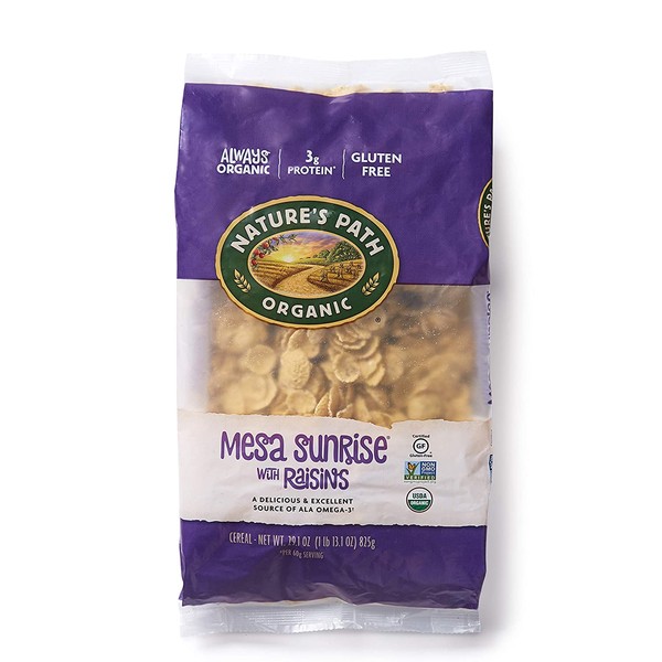 Nature's Path Mesa Sunrise with Raisins Cereal, Healthy, Organic, Gluten-Free, 29.1 Ounce (Pack of 6)