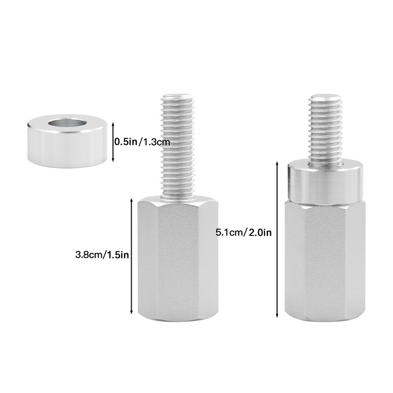 4pcs Seat Riser 1.5inch 2.0inch with Pad Replacement for Maverick