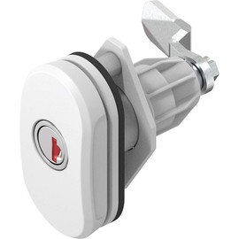 CTA Dichtungen 1 x Twist Lock Double Red Flap Lock Caravan Gas Box White 1C00-953-1
