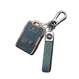 4 Buttons Key Fob Cover: Remote Case Protector Wiht Keychain Fit for Chevy Silverado Colorado 4500HD 5500HD 6500HD 2500 3500 GMC Sierra Canyon Yukon 2014 2015 2016 2017| Teal