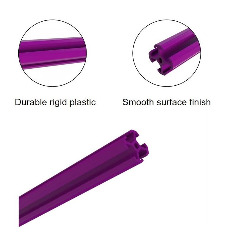 XBEAMS 450mm 10pcs Rigid Lightweight Plastic T Slot 2020 Extrusion