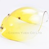 Yellow Gradient Wide Bubble Shield for Jet Helmets