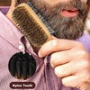 Flyanzebi Double Sided Boar Bristle Hair Brush Set, 2Pcs Detangling