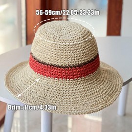 KXF Women's Sun Hat Foldable Packable Up Brim Bucket Cap Floppy Straw Sun Hat for Holiday Summer Beach Hiking Adjustable Fit, beige
