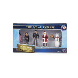 Lionel Warner Brothers The Polar Express Five Piece Miniature Snowman and Children People Pack Model Train Accessory (1830010)
