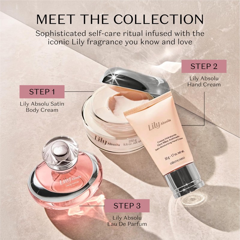 O Boticario CREME ACETINADO HIDRATANTE CORPORAL LILY ABSOLU Body Cream,