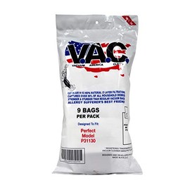 Vacuum America Clean HEPA Vacuum Cleaner Bags Designed To Fit Perfect P31130 Upright Vacuum
