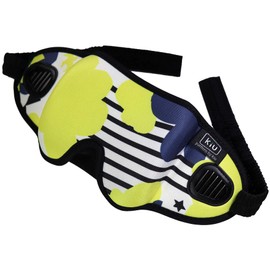 Kiu Eye Mask, Cute Sleep with Pouch, Light Blocking, Sleep, Travel, 3D Shape, Memory Foam, No Pressure, Nose Fit Design (White)