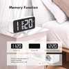 CHEREEKI Alarm Clock Bedside Mains Powered, Digital Clock with Large