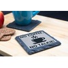 Slate Coaster - 'No Coffee, No Talkie!' Funny Coffee Lover