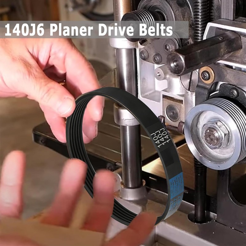 2pcs 140J6 Planer Drive Belt 5140055-59 Replacement V Belt for