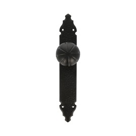 Amig Door Knob 19 with Plate 280 x 45 Black
