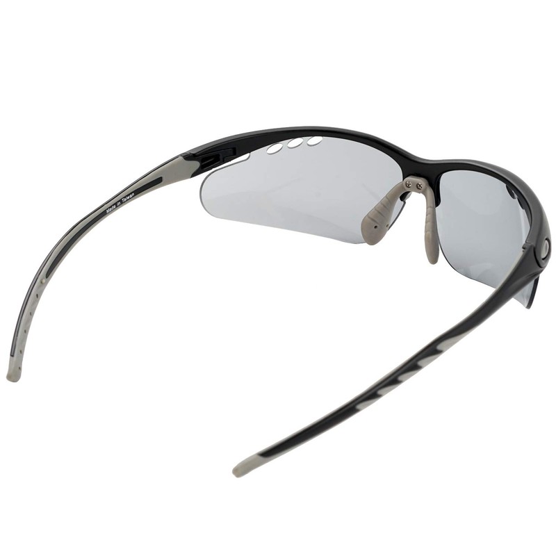 L-Balance Eyes LBR-325-4 Men's Sports Sunglasses, Lightweight, Elastic Frame, Black