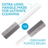 IMPRESA Toilet Pumice Stone with Handle 2-Pack - White -