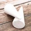 USHOBE 10 Pack Styropoam Cones for Crafts Foam Tree Cones