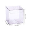 BENECREAT 60個セットPVC透明プラスチックケース 5x5x5㎝ 折り畳みボックス 防水 バレンタインデー チョコレート入れ 小物入れ クリアギフトボックス