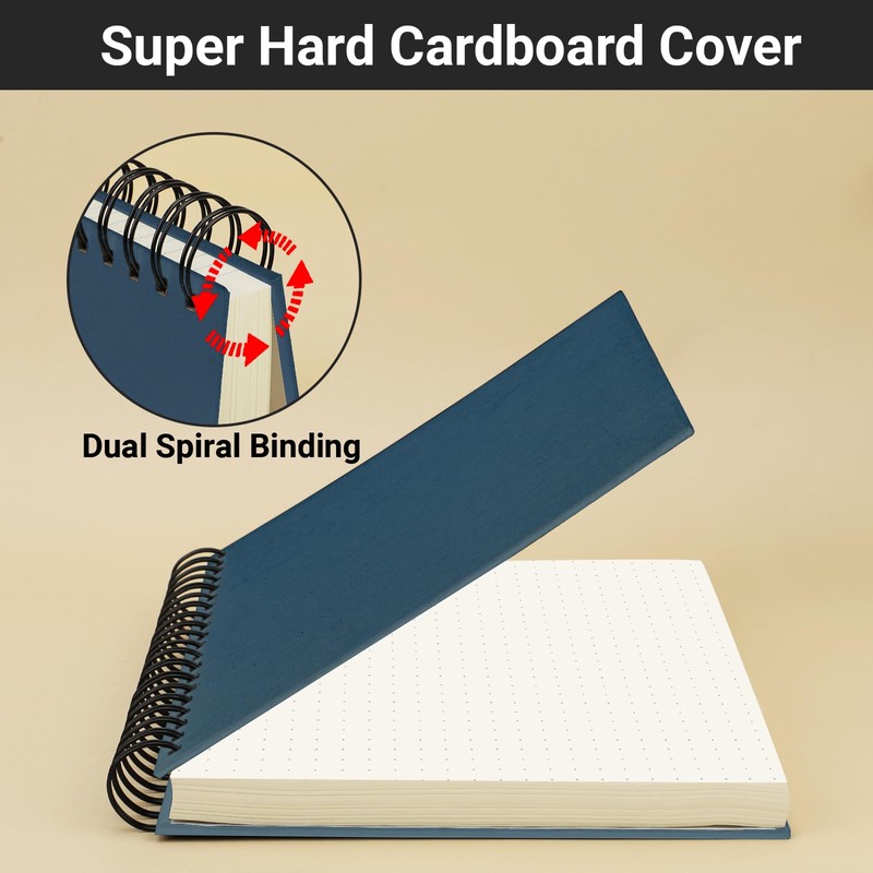Yarotm Notebook A4 Dotted - 21 x 28.5 cm Spiral