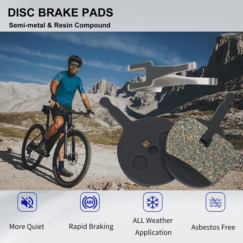 AHL Bicycle Semi-Metallic Disc Brake Pads for AVID BB5 BB-5