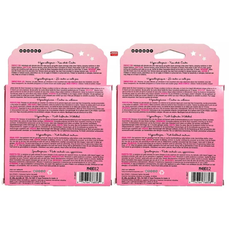 Hollywood Fashion Secrets Gentle No-Show Concealers DEEP Skin Tones 4Pairs-2Pack