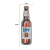 Molson Coors Miller Lite Frosty Bottle Metal Sign - Fun