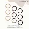 JASVERLIN Brown Thick Large Hair Elastics Ties, Damage-free Ponytail Holder