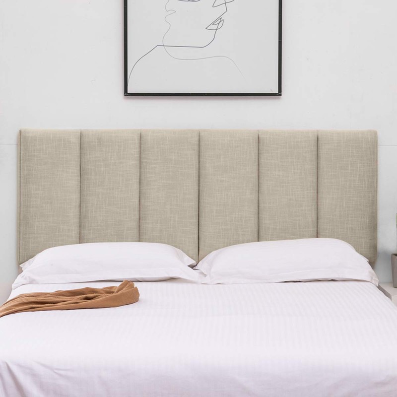 HAOBO Home Upholstered Headboards Foldable Queen/Full Linen Panels with Height