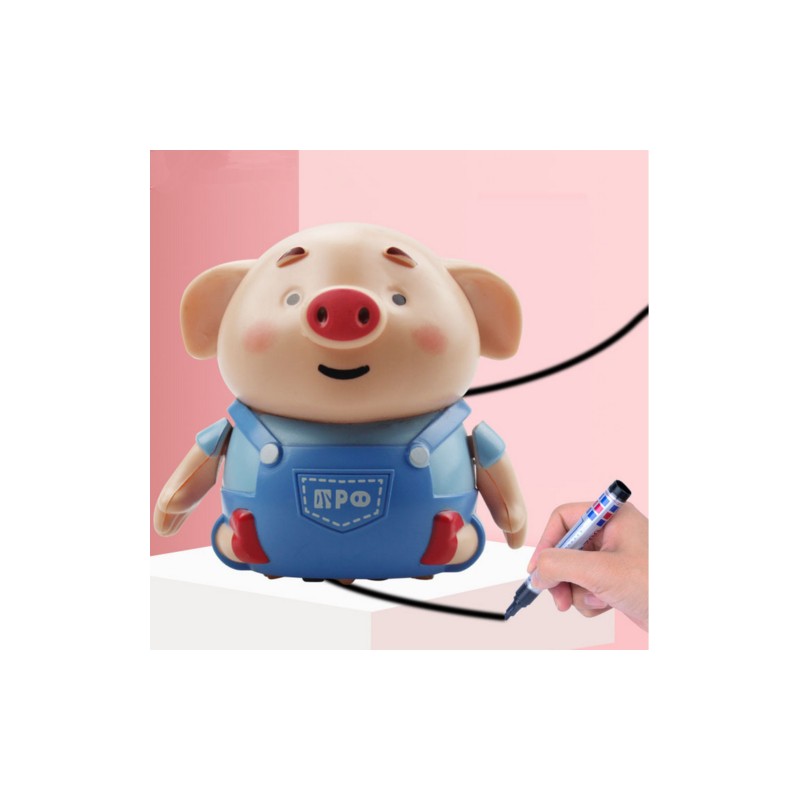 Inductive Cute Pig Car Toys Auto Induction Pig Follow Drawn