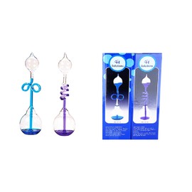 Colorful Office Thinking Hand Boiler, Glass Science Energy Transfer, Children Science Experiment, Love Birds Color Meter Hand Boiler, 2 Pcs (Blue&Purple) by C&H®
