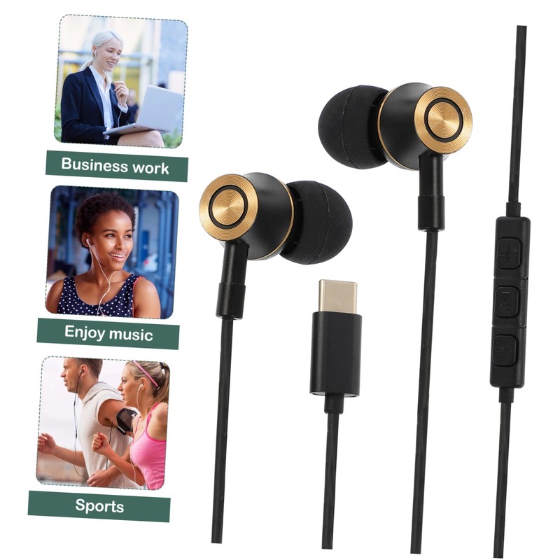 LABRIMP Headphones Ergonomic in Ear Noise Canceling Earphones with Wired
