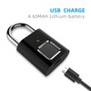 Smart Keyless Fingerprint Padlock Waterproof Biometric Prevent Theft Rechargeable USB